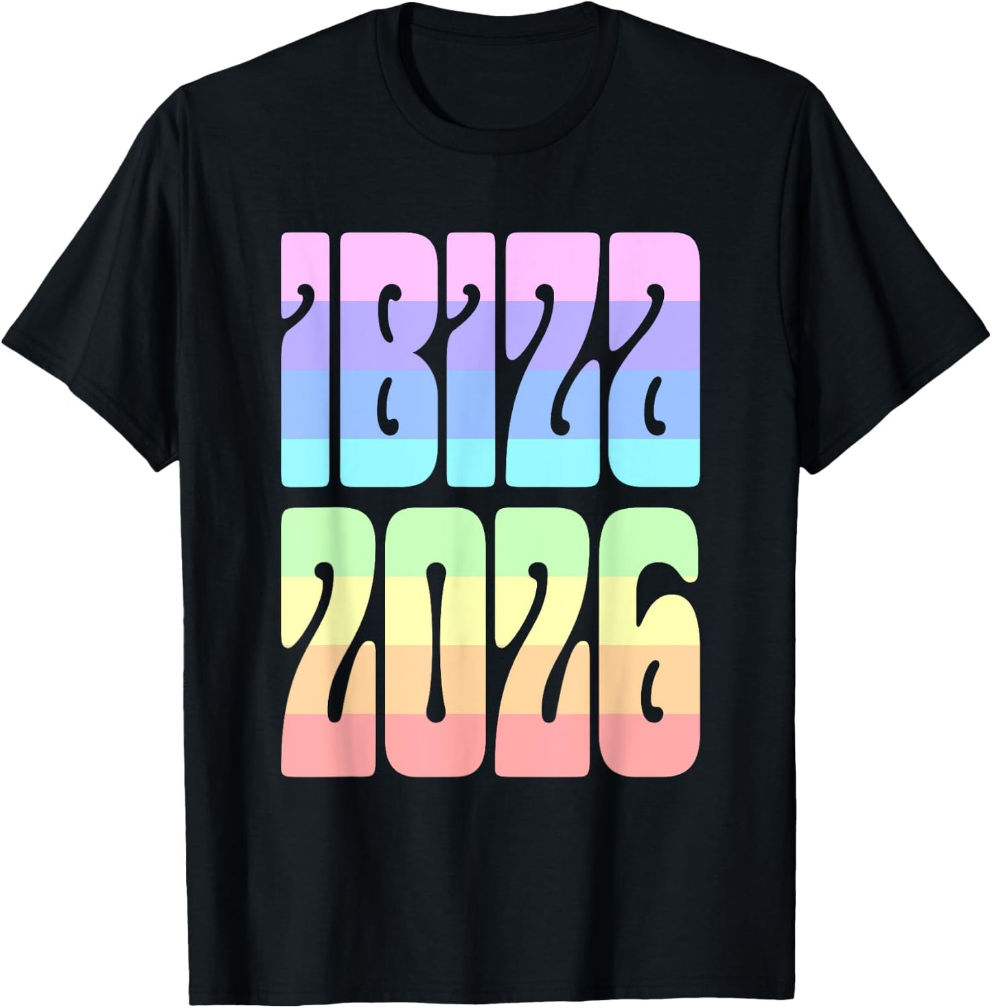 Ibiza Pastel Evening 2026 T-Shirt - T-Shirt | Black