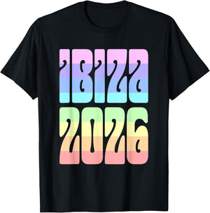 Ibiza Pastel Evening 2026 T-Shirt - T-Shirt | Black