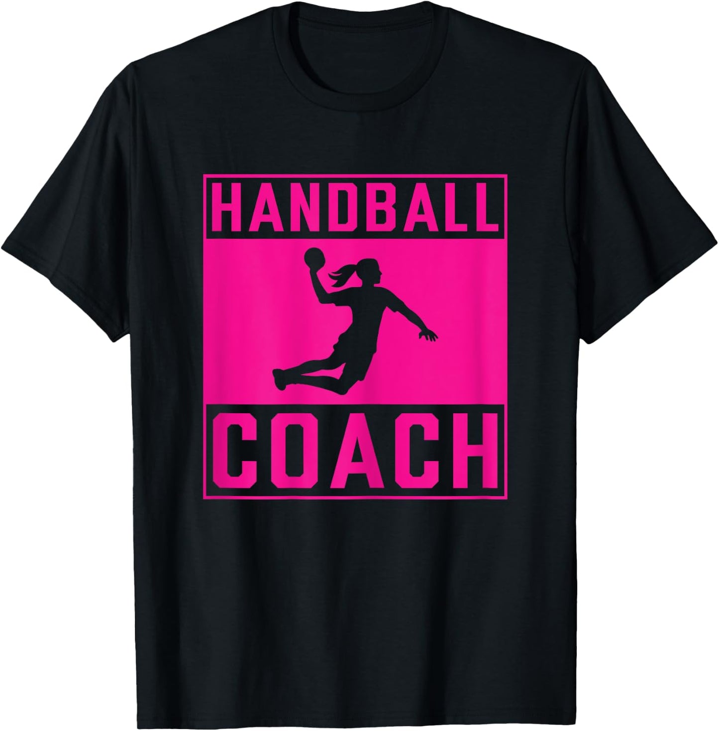 Idée Cadeau Handballeur Sport Féminin Handball Coach Femme T-Shirt - T-Shirt | Black