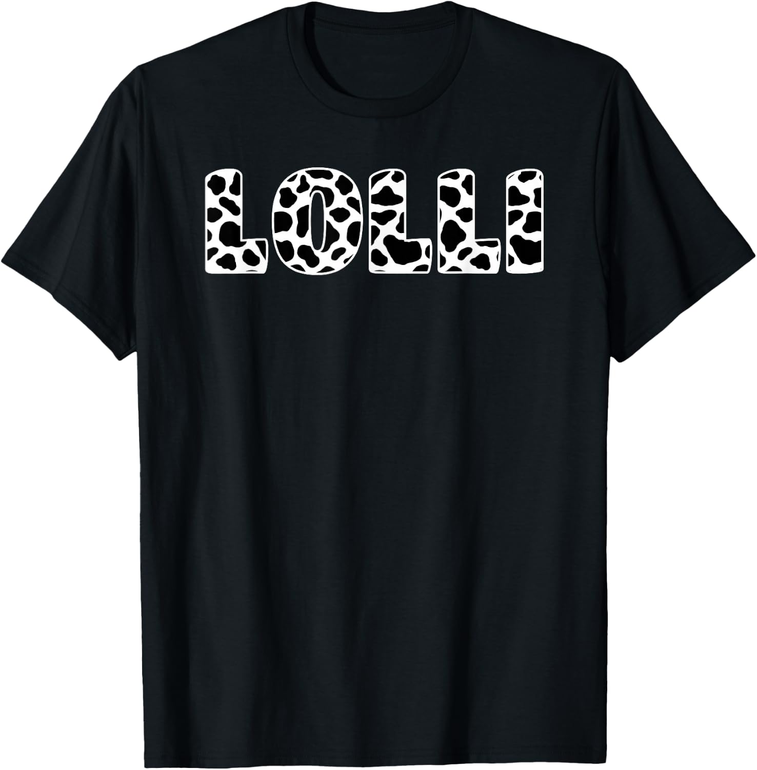 Cow Lolli Birthday Family Matching Mothers Day Farm T-Shirt - T-Shirt | Black