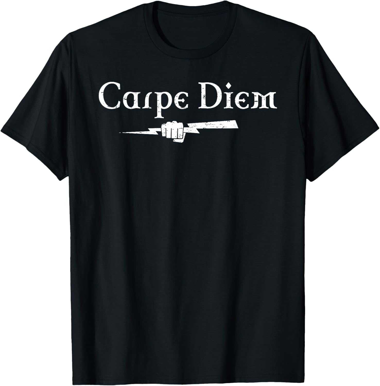 Carpe Diem Celtic Lightning Bolt T-Shirt - T-Shirt | Black