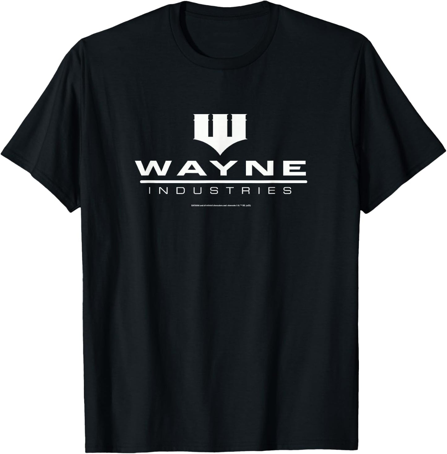 Batman Wayne Logo on Black T-Shirt - T-Shirt | Black