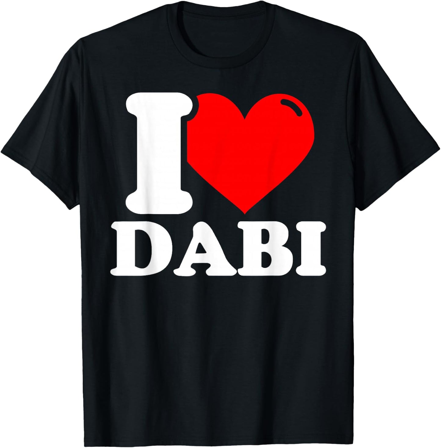 Ich liebe dabi Vornamen T-Shirt - T-Shirt | Black