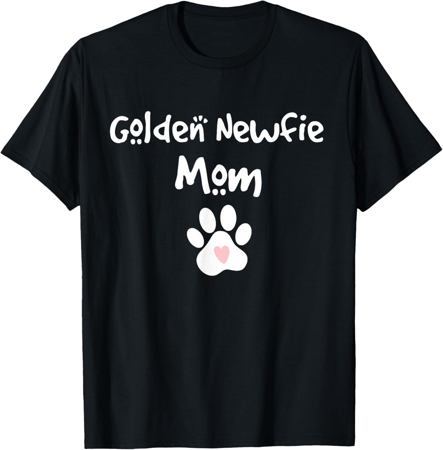 Golden Newfie Mom Golden Retriever Newfoundland Mix Breed T-Shirt - T-Shirt | Black