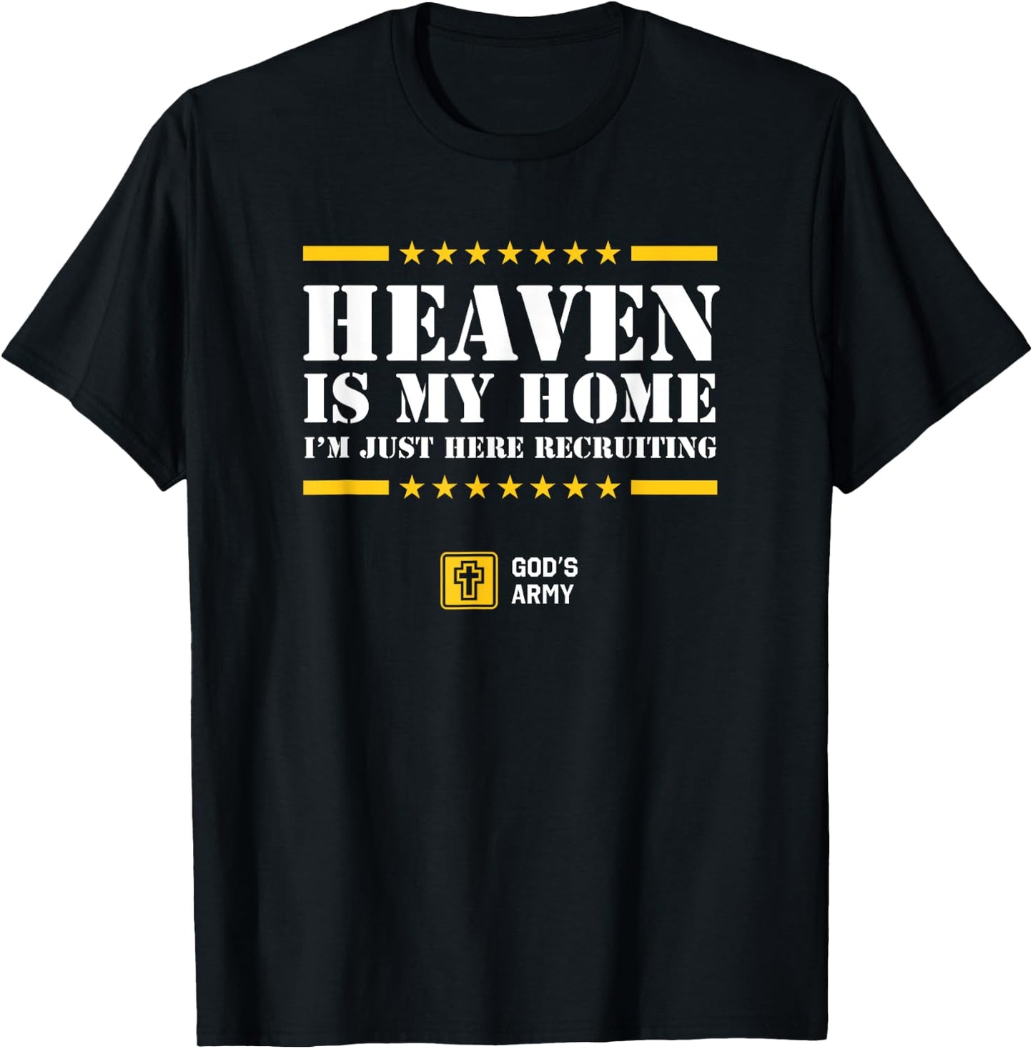 Christian Shirt - Heaven is My Home - Jesus Eternal Life T-Shirt - T-Shirt | Black