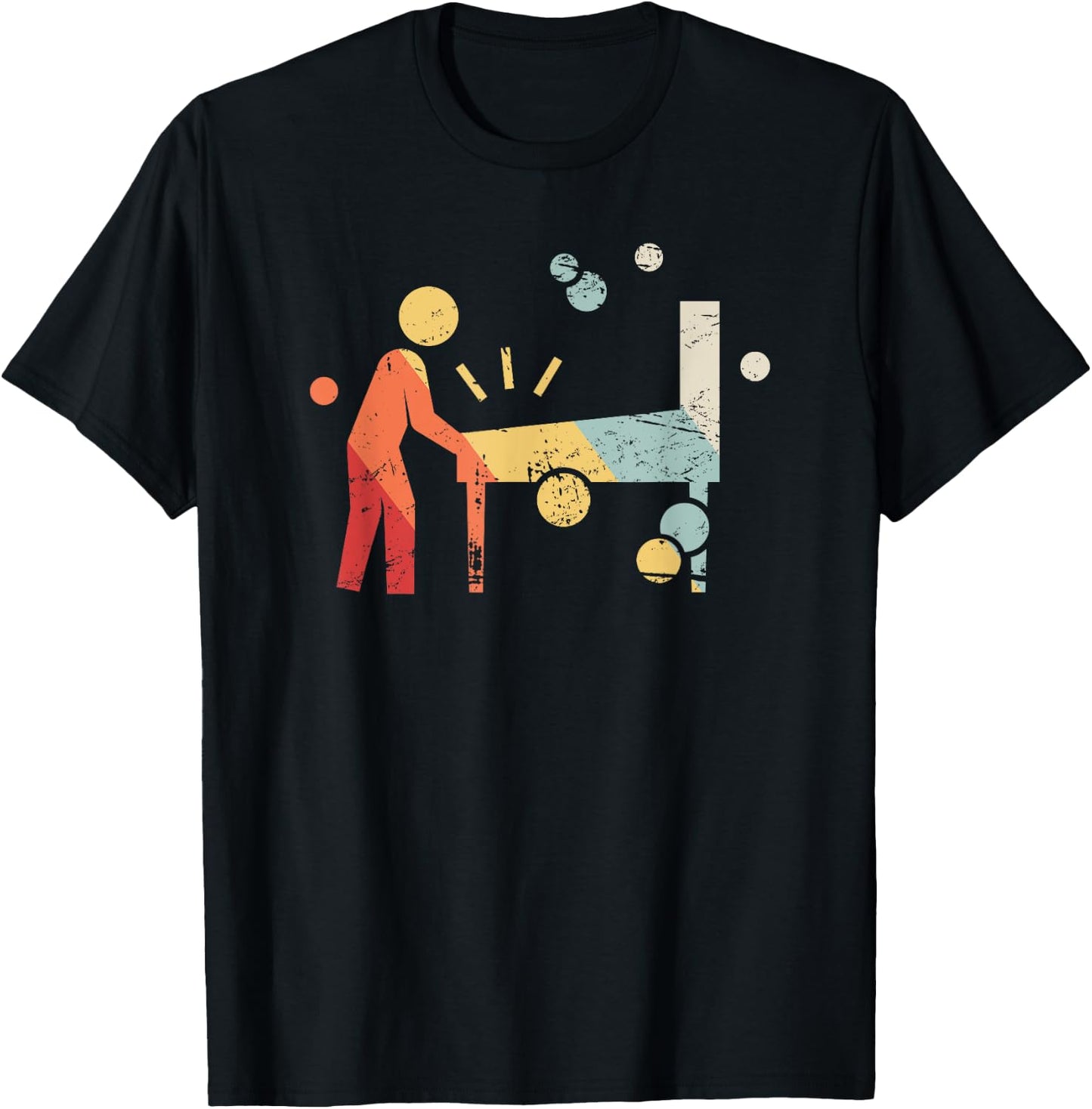 Retro Player | Pinball T-Shirt - T-Shirt | Black
