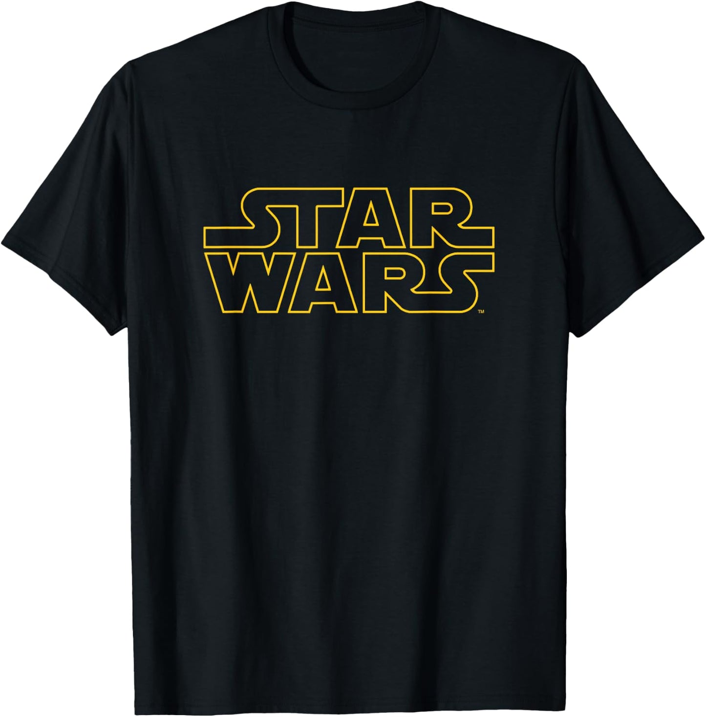 Star Wars Basic Logo Yellow , black T-Shirt - T-Shirt | Black