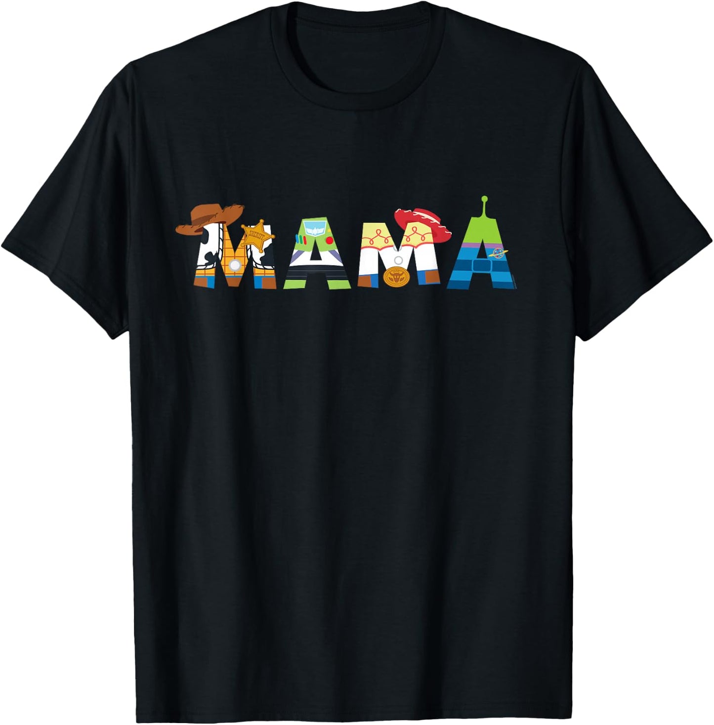 Disney and Pixar's Toy Story Mama Mother's Day Mom Birthday , Black, S T-Shirt - T-Shirt | Black