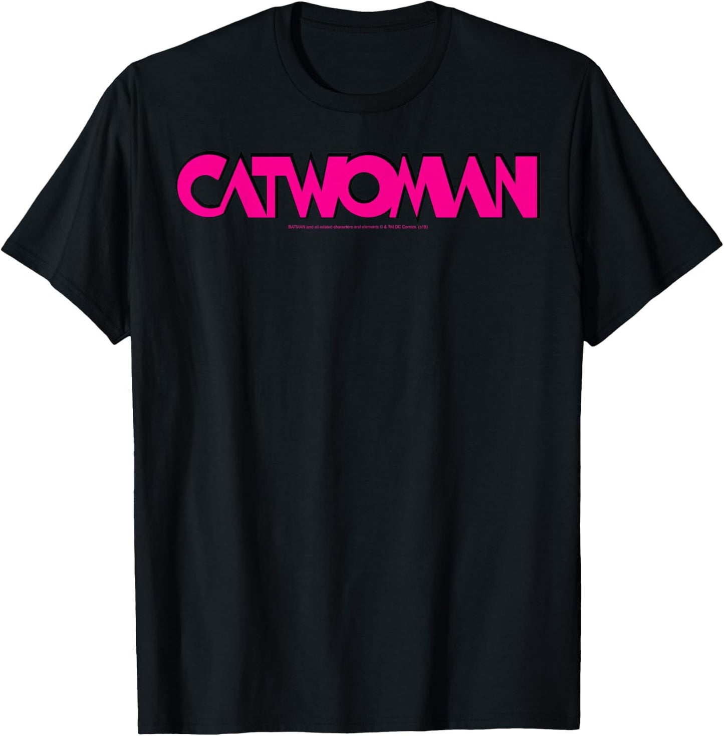 DC Comics Catwoman Simple Logo T-Shirt - T-Shirt | Black