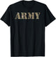 US Army - OCP ACU Camo Multicam Camouflage USA T-Shirt - T-Shirt | Black