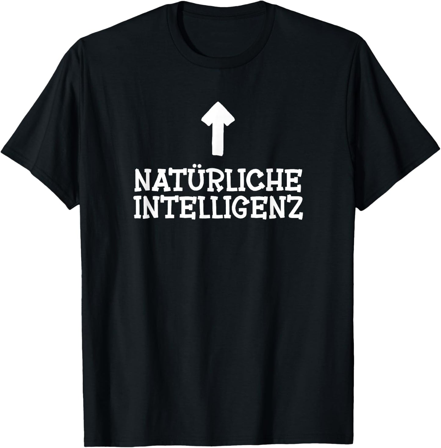 Natural Intelligence - Artificial Intelligence AI Funny , black T-Shirt - T-Shirt | Black