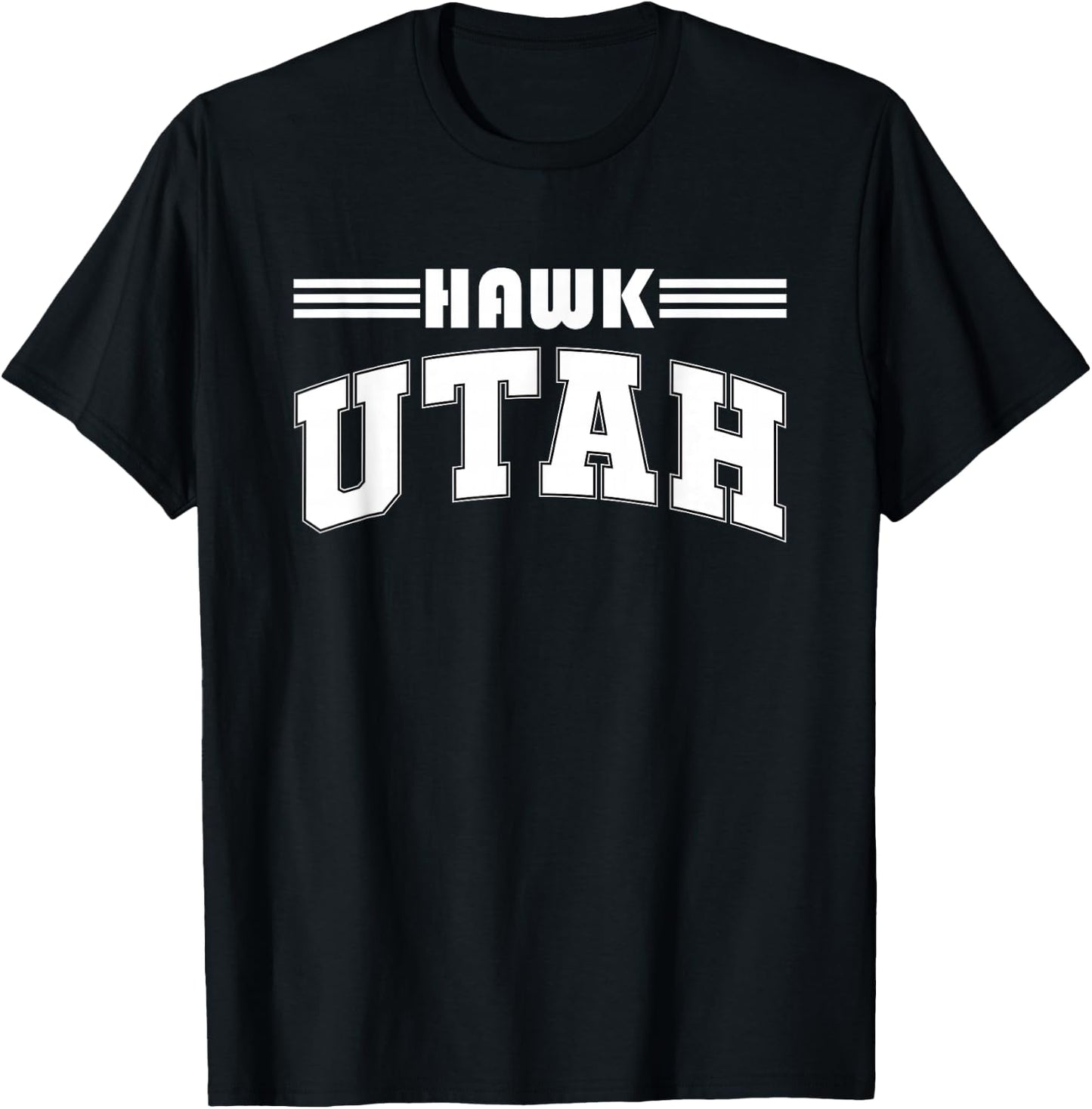 Hawk Utah Funny Hawk Utah T-Shirt - T-Shirt | Black