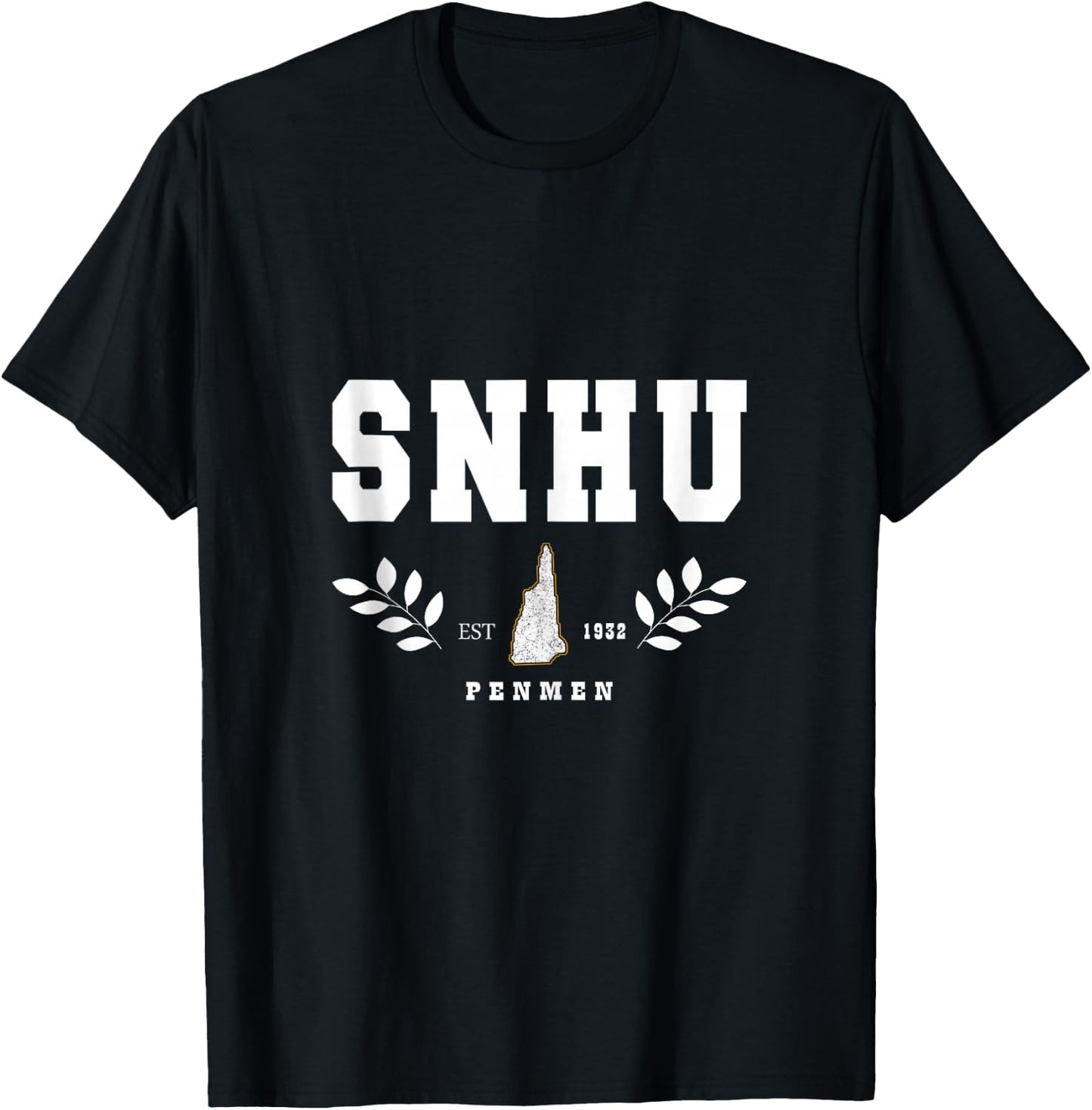 SNHU Arch Retro College University Athletic Sports T-Shirt - T-Shirt | Black