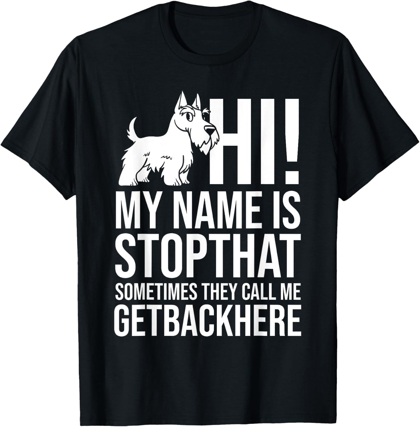 Scottish Terrier Dog Puppies Owner Lover T-Shirt - T-Shirt | Black