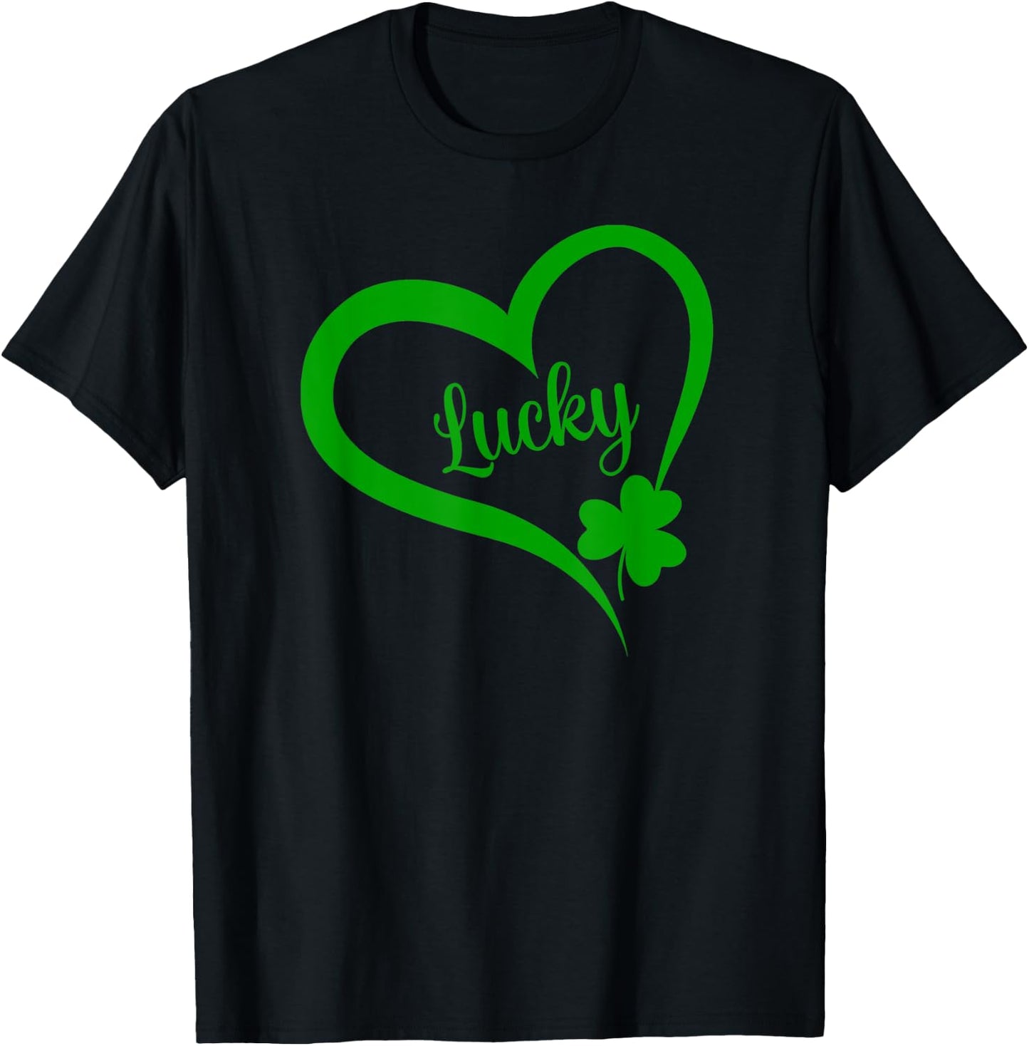 St Patricks Day LUCKY Women LUCKY T-Shirt - T-Shirt | Black