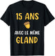 Wedding Anniversary Gift 15 Years Couple Humor Woman , Black, S T-Shirt - T-Shirt | Black