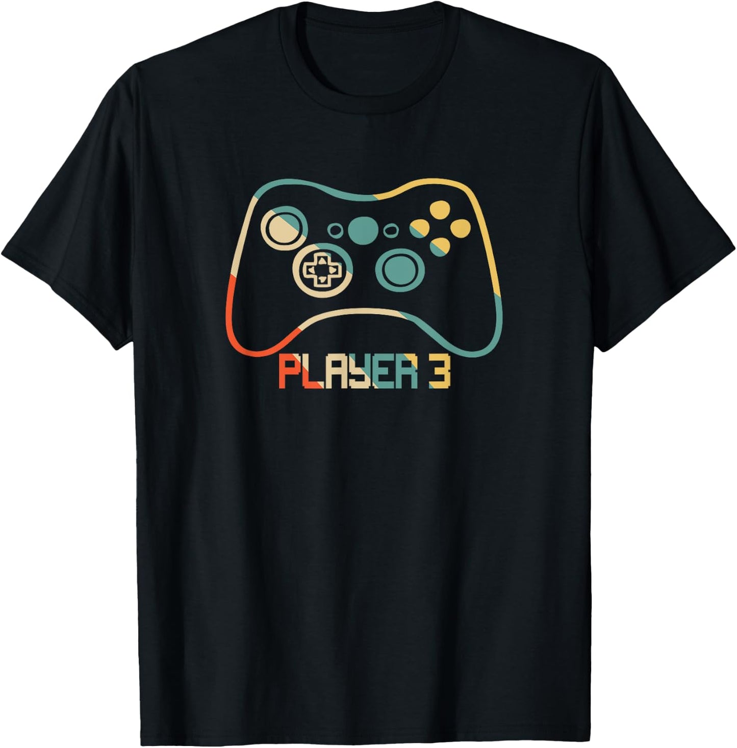 Matching Gamer for Dad, Mom & kids Player 1,2,3 T-Shirt - T-Shirt | Black