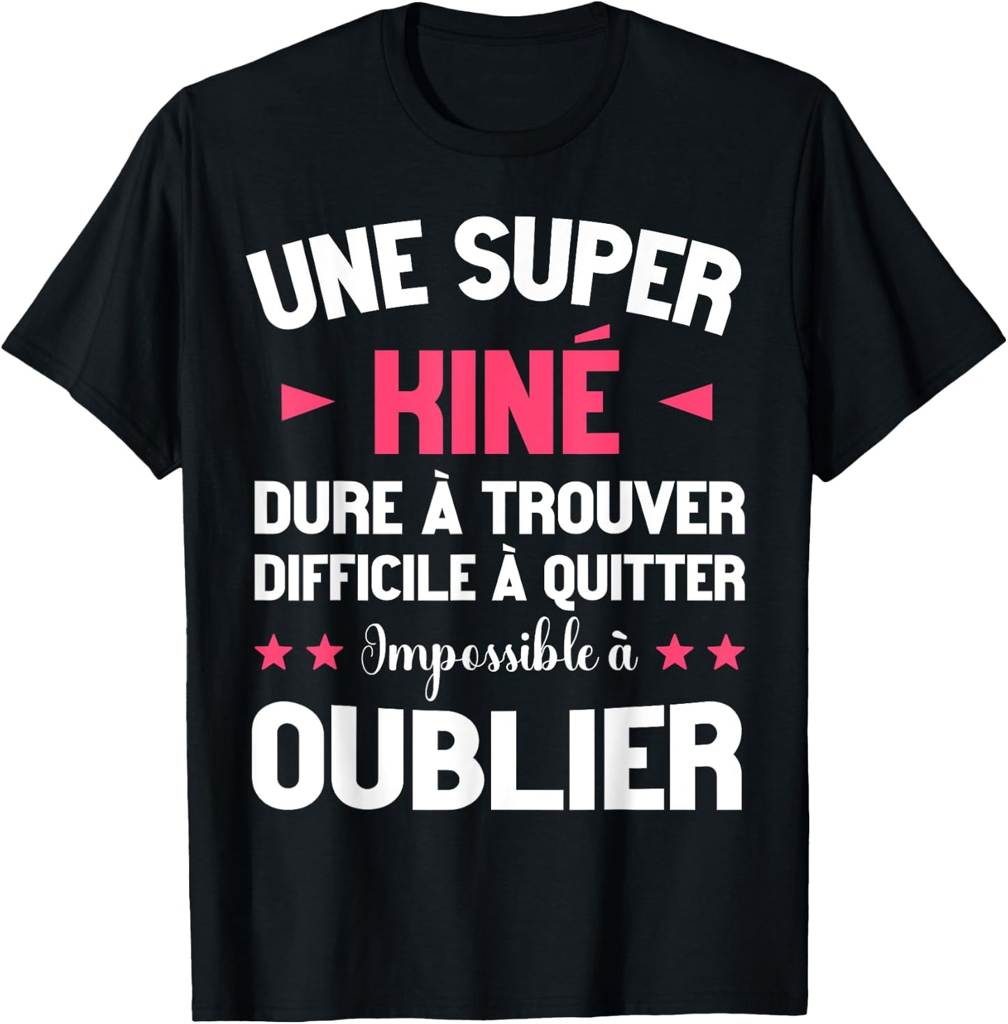 Funny Kinesitherapist Super Kiné Occupation Care T-Shirt - T-Shirt | Black