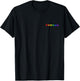 Winzige Regenbogenherzen subtile Pride Month Flagge LGBT Gay Rights T-Shirt - T-Shirt | Black