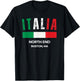 Italy Flag North End Boston MA T-Shirt - T-Shirt | Black