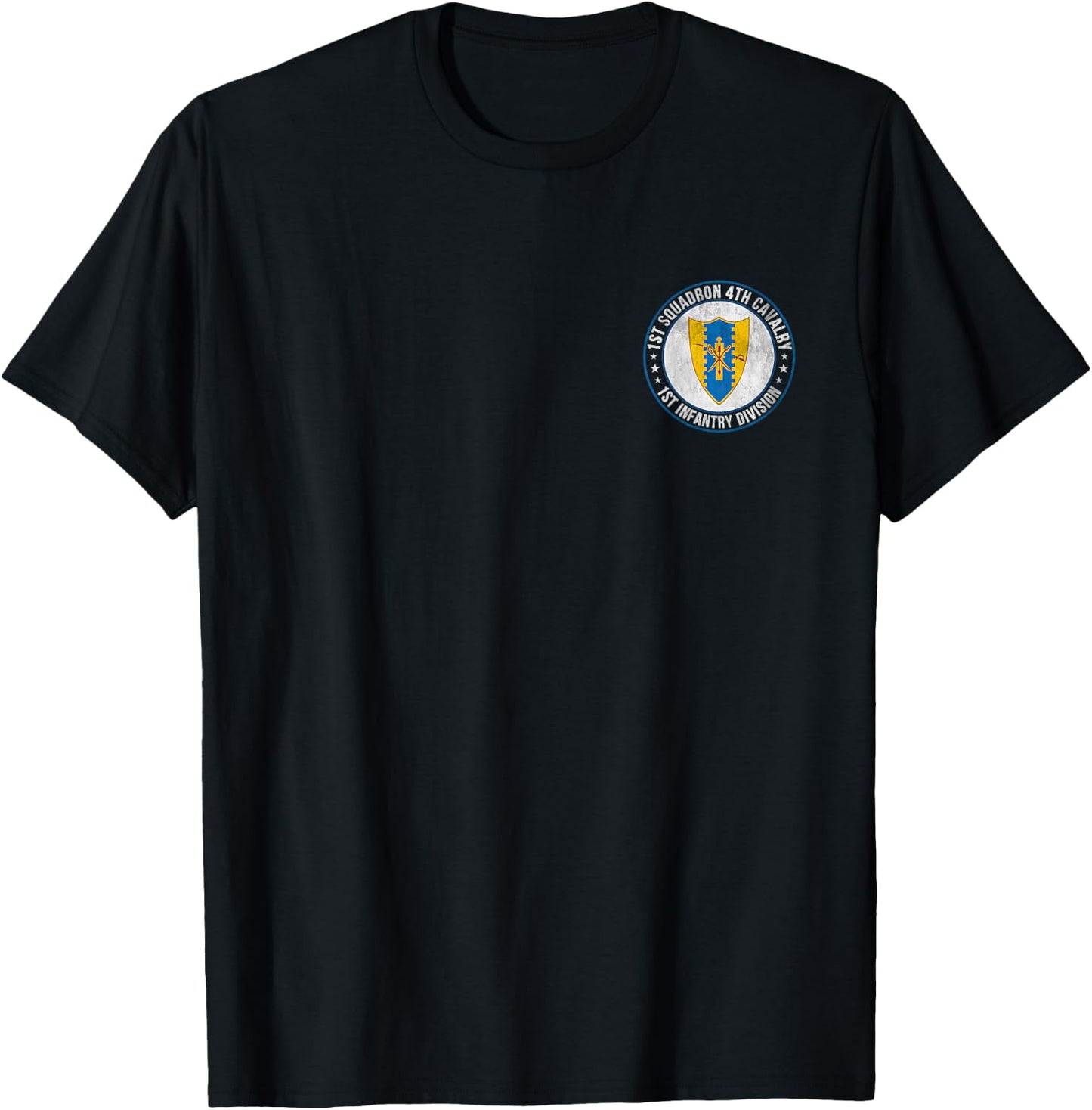 1st Squadron 4th Cavalry 1st Infantry Division Veterans Day T-Shirt - T-Shirt | Black