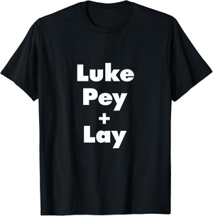 Luke Pey + Lay - Funny Luke Pet Lay Country Music Meme - -Adults - Black - Small - Short Sleeve T-Shirt - T-Shirt | Black