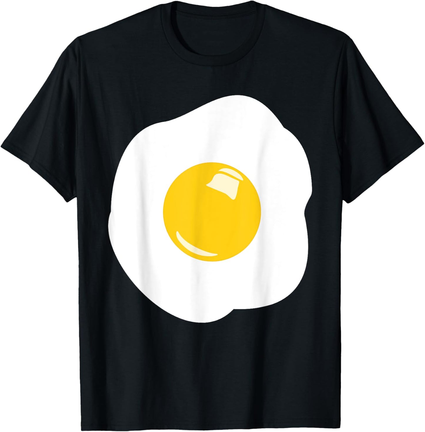 Fried Egg Eggs Costume Food Adult Child Food Carnival , black T-Shirt - T-Shirt | Black