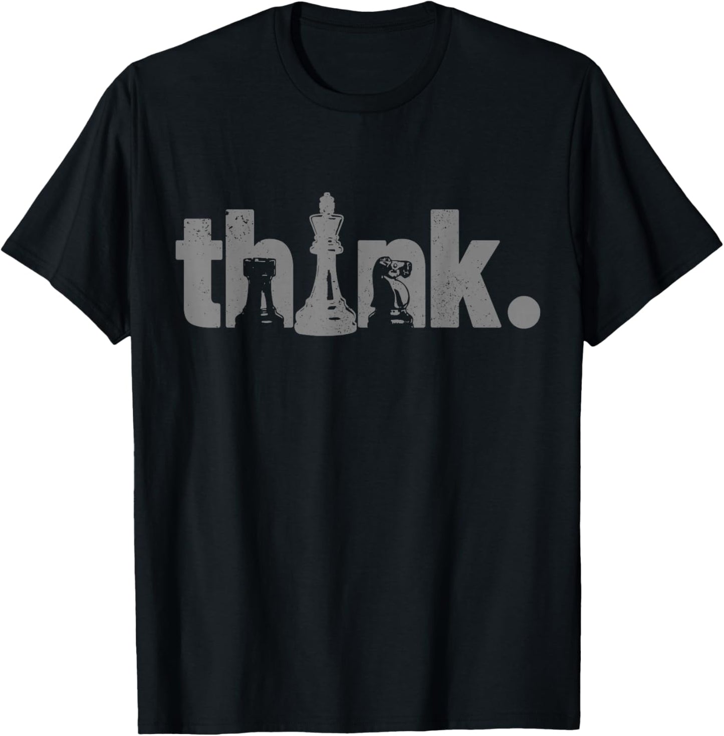 Chess Think Vintage Chess Master Club Chess Player T-Shirt - T-Shirt | Black