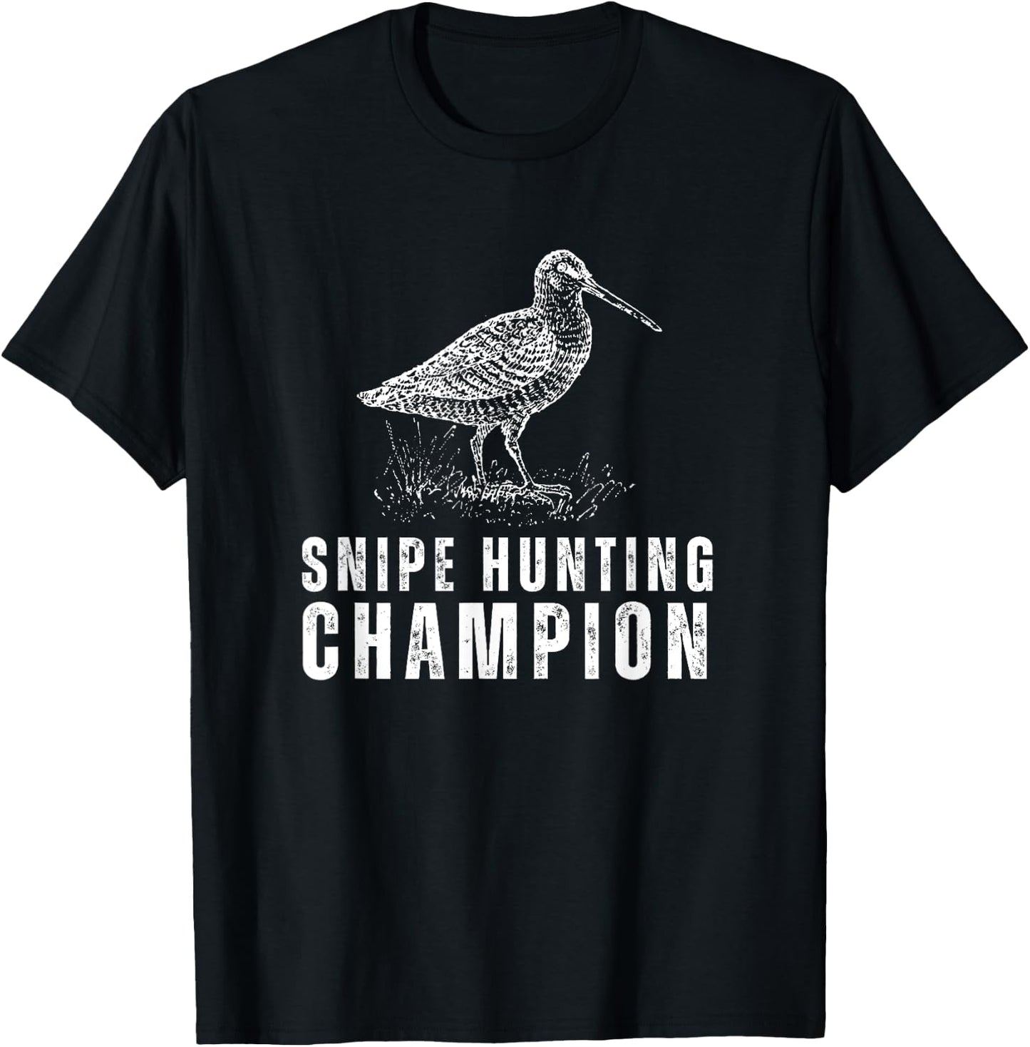 Snipe Hunting Snipe Hunting Champion Funny Humor T-Shirt - T-Shirt | Black