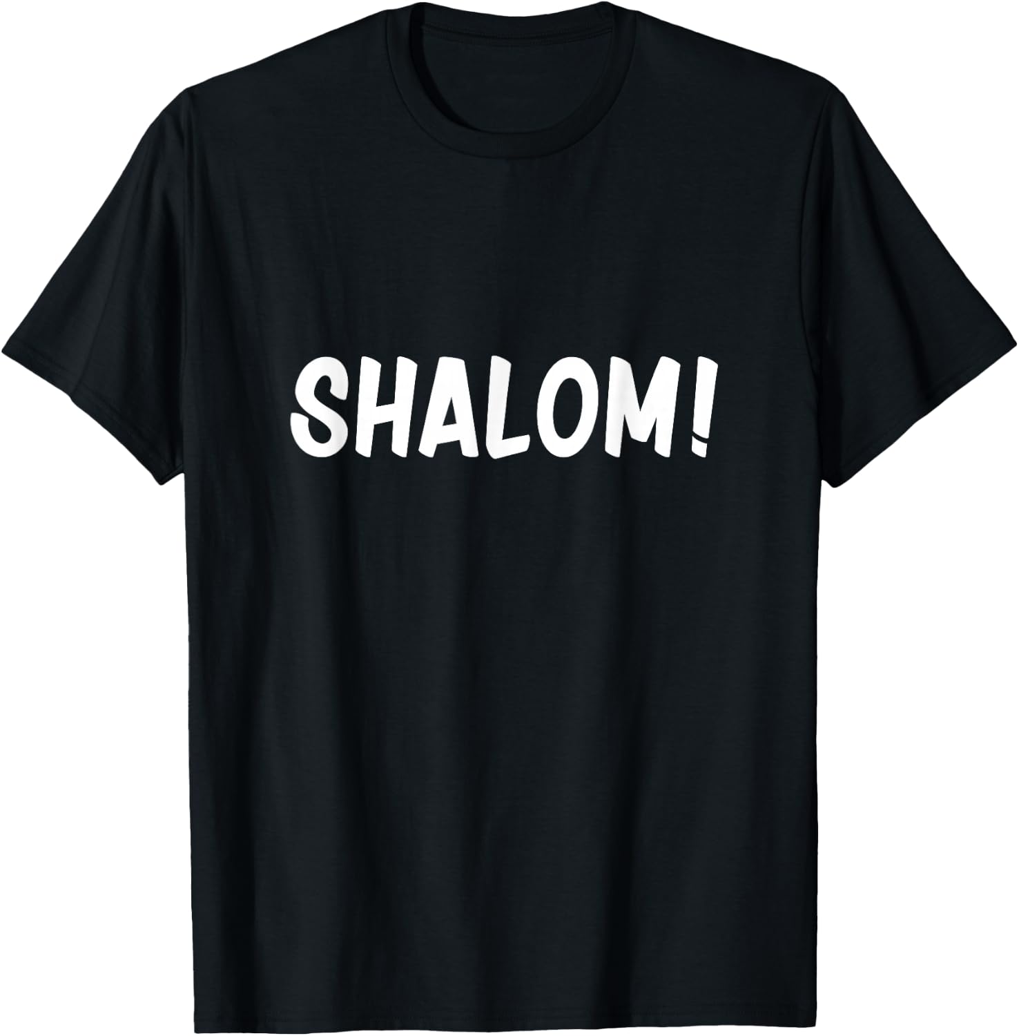 Shalom for Jewish Shabbat T-Shirt - T-Shirt | Black