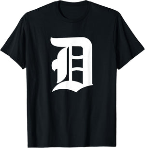 Detroit Old English D T-Shirt - T-Shirt | Black