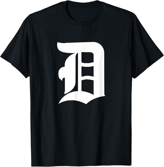 Detroit Old English D T-Shirt - T-Shirt | Black