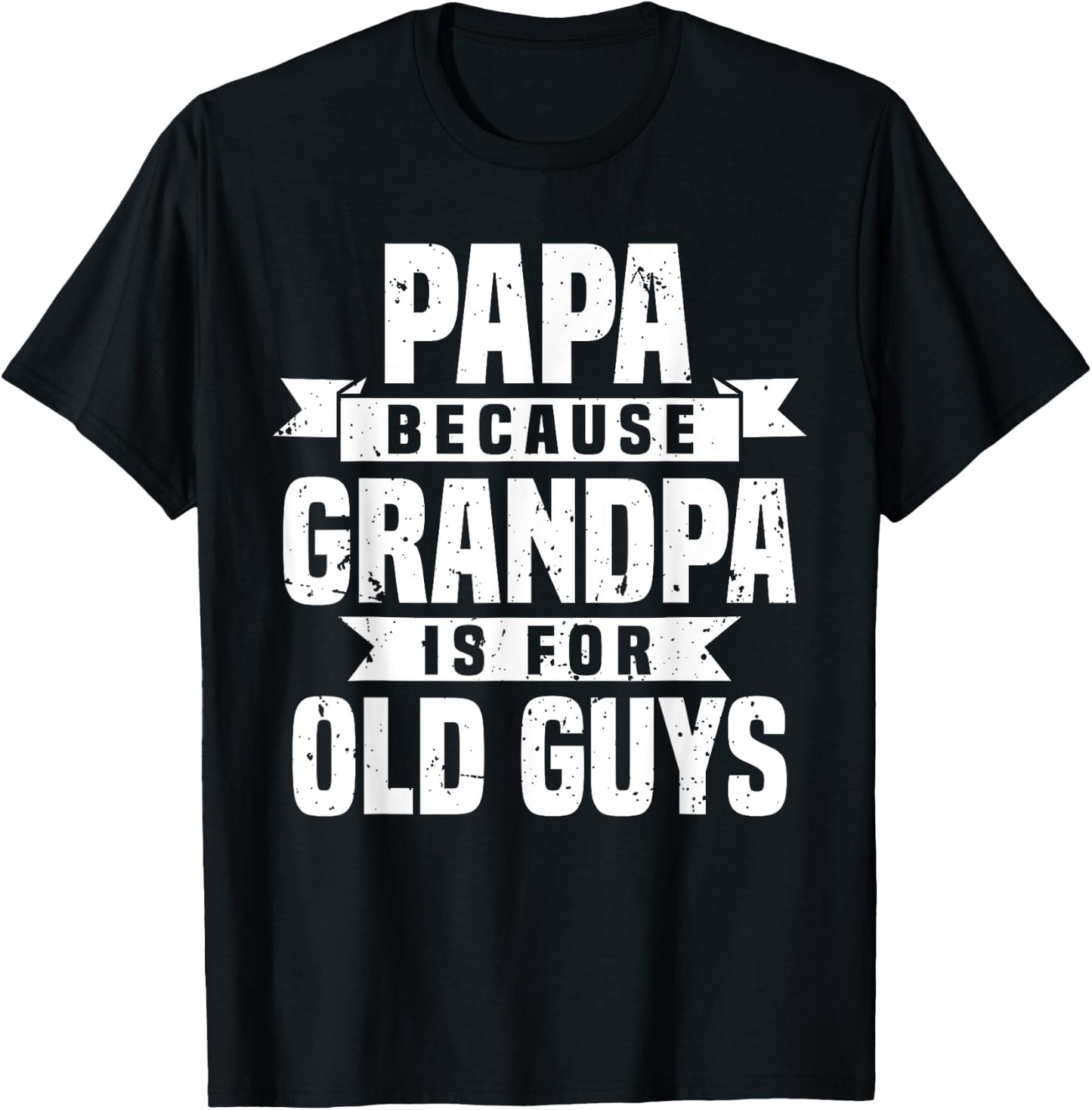 Funny Papa Art For Grandpa Men Dad Grandfather Father's Day T-Shirt - T-Shirt | Black