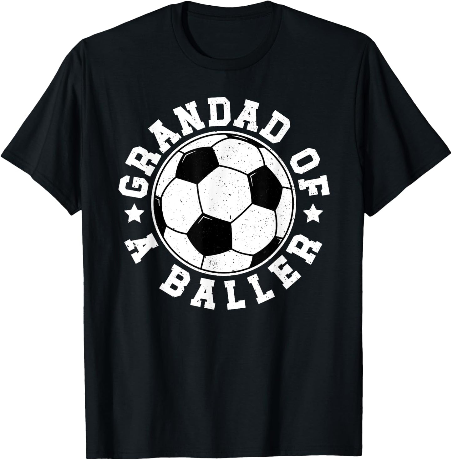 Grandad Of A Baller Soccer Grandad Soccer Player Grandad T-Shirt - T-Shirt | Black