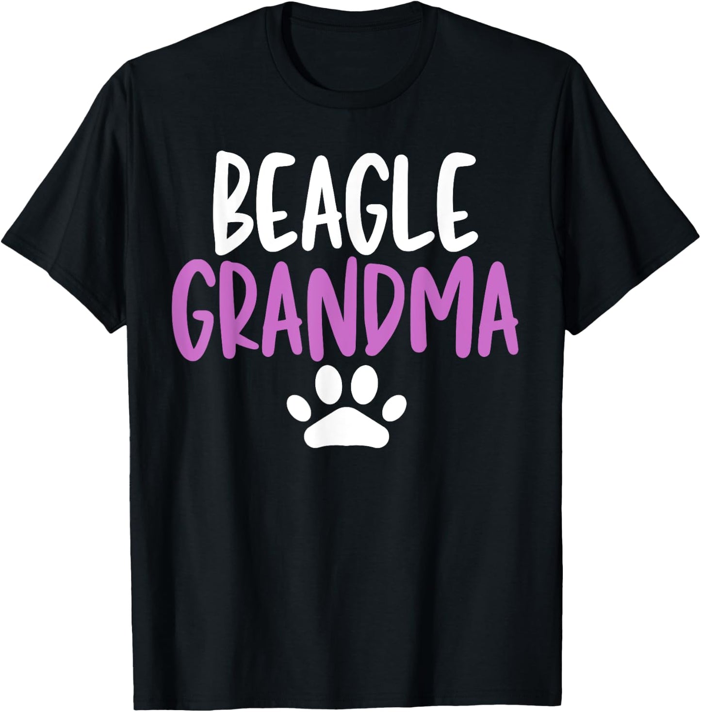 Beagle Grandma Funny for Grandmother Beagles Lovers T-Shirt - T-Shirt | Black