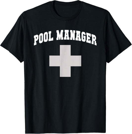 Funny Pool Manager All Girls Lifeguards CPR Instructor Swim T-Shirt - T-Shirt | Black