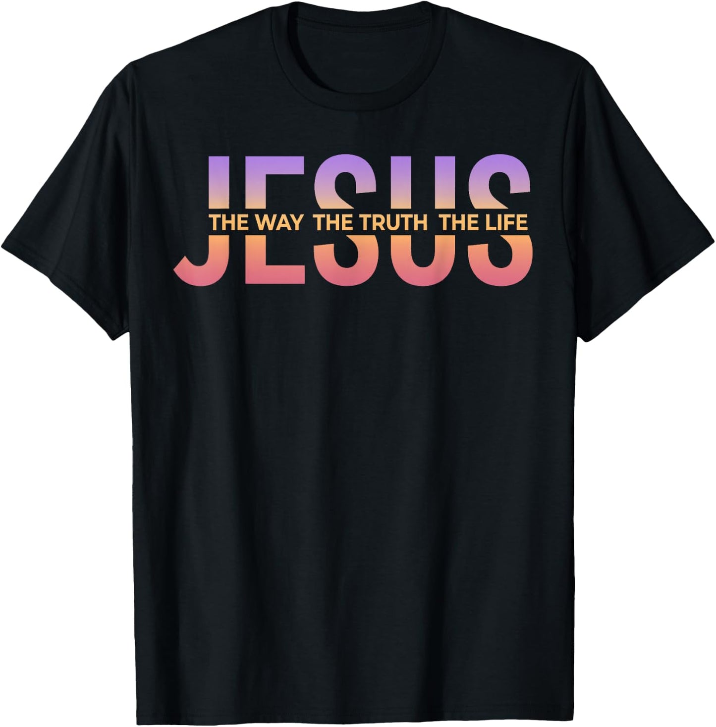 Jésus Chrétien Croyant Religieux Foi Bible Verse Église T-Shirt - T-Shirt | Black