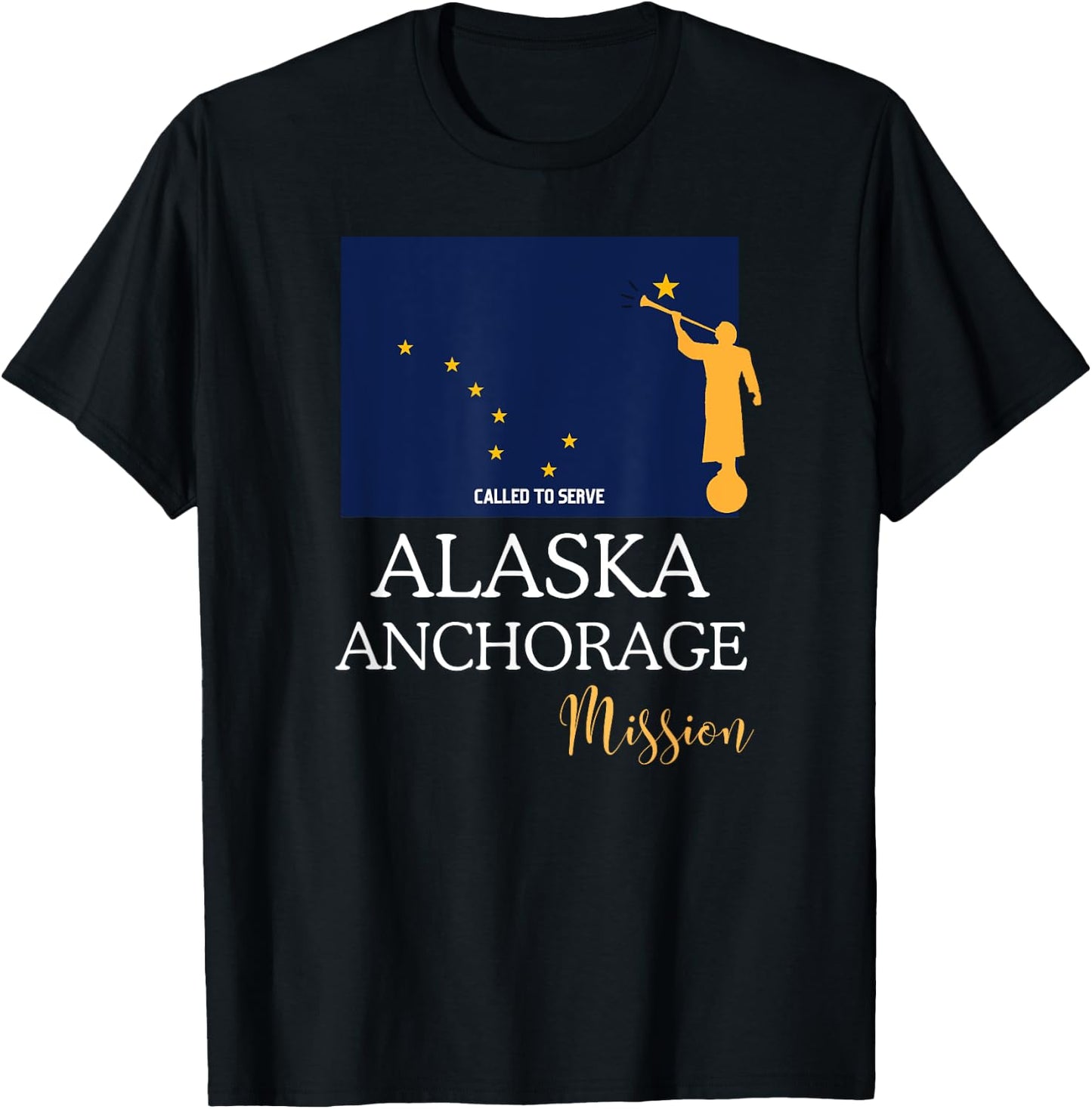 Alaska Anchorage Mormon LDS Mission Missionary T-Shirt - T-Shirt | Black