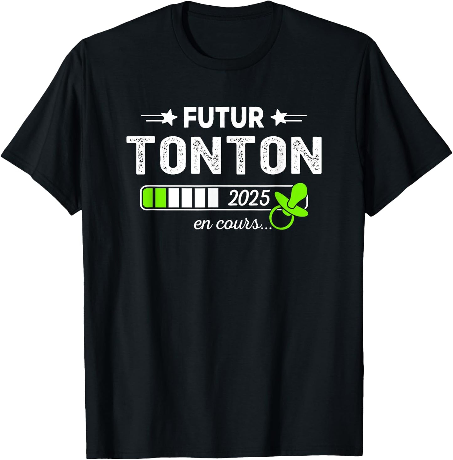 Coming Soon Uncle Going Pregnancy Announcement Future Tonton 2025 T-Shirt - T-Shirt | Black