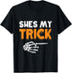 Funny She's My Trick He's My Treat Halloween Costume Hers T-Shirt - T-Shirt | Black
