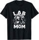 Retro Lab Lover Labrador Retriever Black Lab Mom T-Shirt - T-Shirt | Black