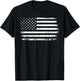 Distressed American Flag Men Boys Women Girls Kids T-Shirt - T-Shirt | Black
