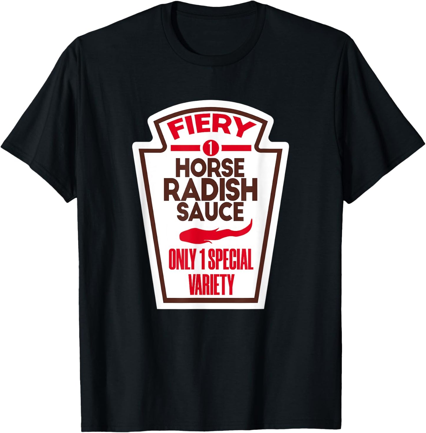 Funny Horseradish Sauce Halloween Costume Man Woman T-Shirt - T-Shirt | Black