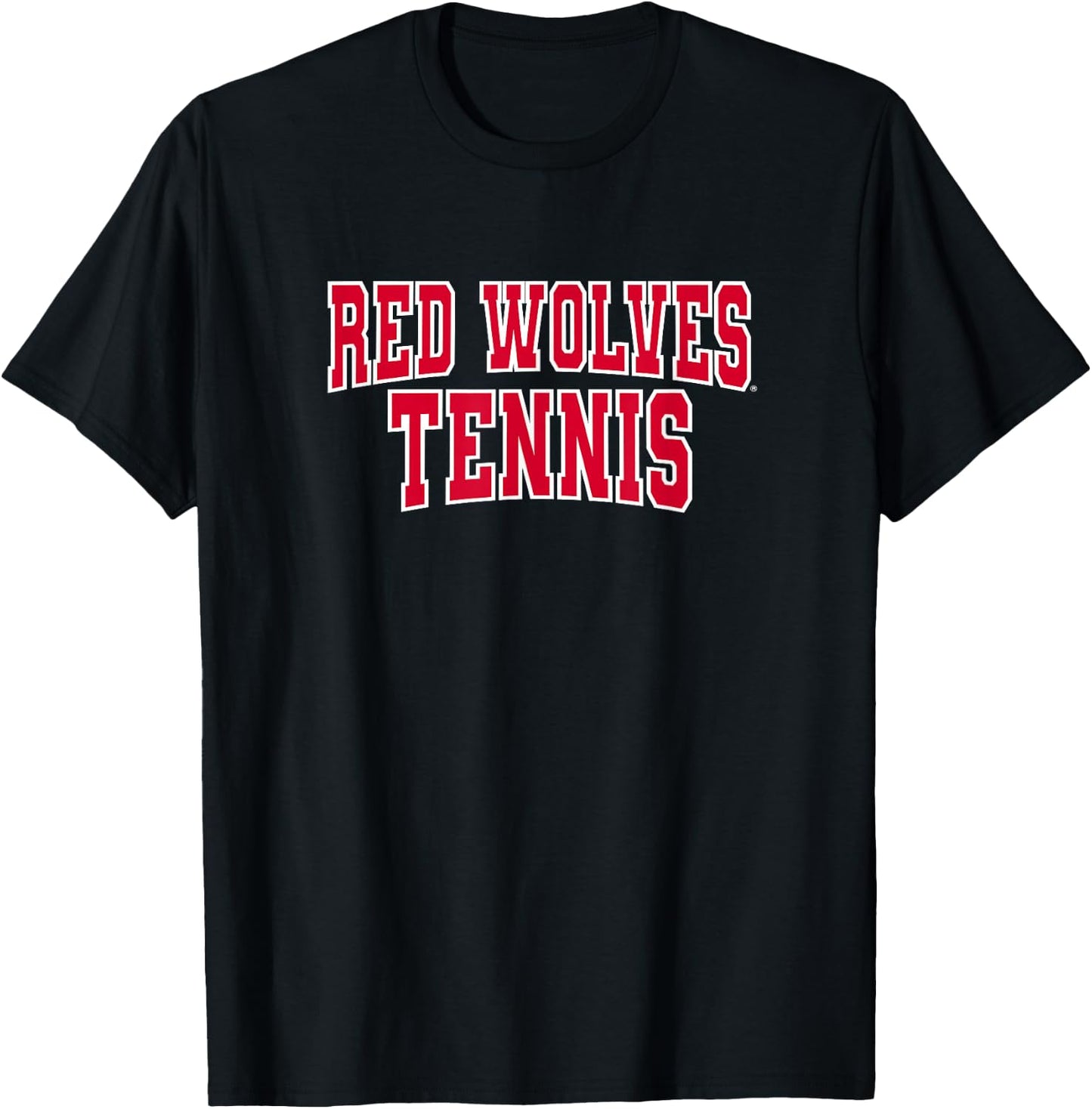 Arkansas State Red Wolves Premium Collegiate Tennis T-Shirt - T-Shirt | Black
