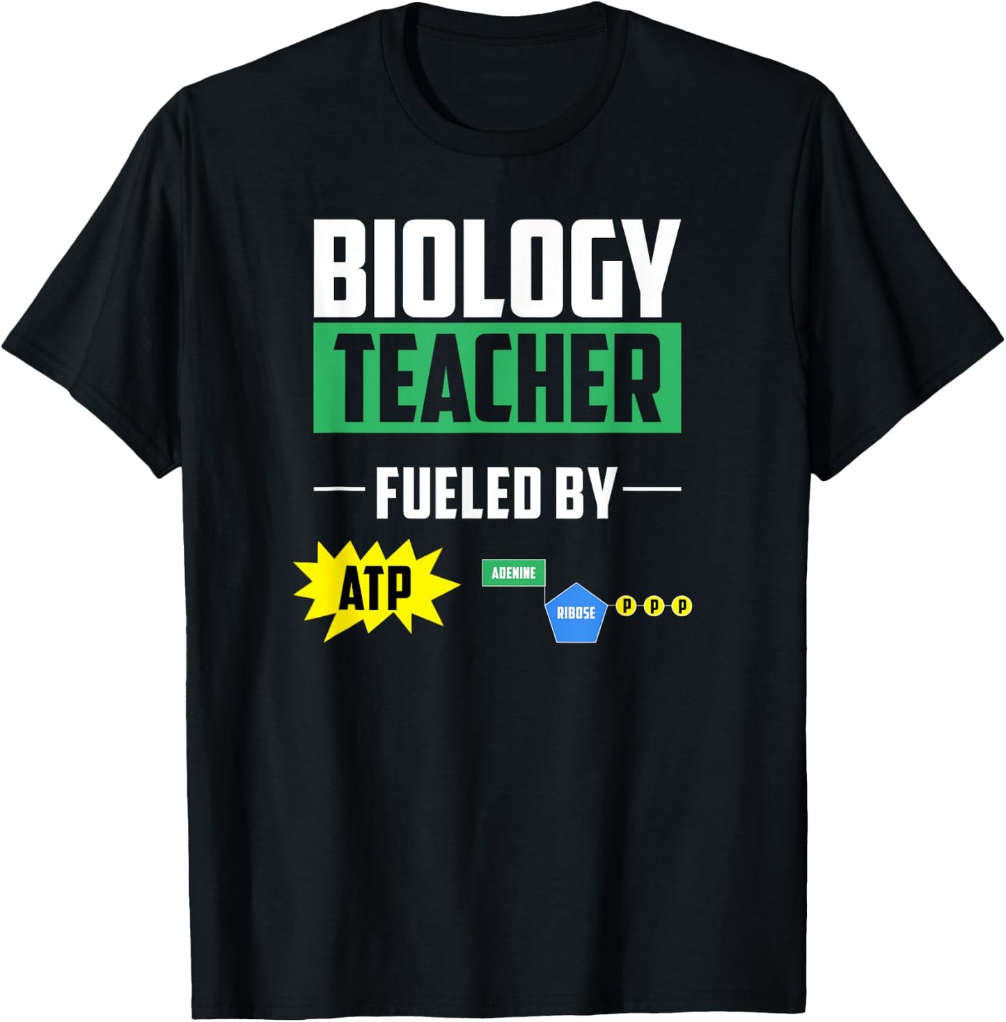 Funny Biology Teacher Chemistry Shirt Men Women Teacher Gift T-Shirt - T-Shirt | Black