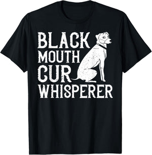 Black Mouth Cur Dog Puppies Owner Training T-Shirt - T-Shirt | Black