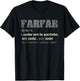 Swedish Farfar Funny Definition Grandpa Gift T-Shirt - T-Shirt | Black