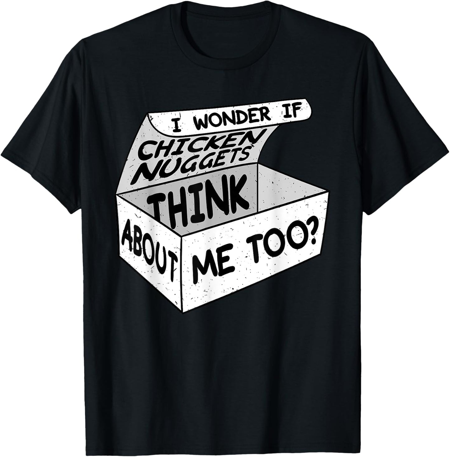 Chicken Nugget Nuggies Fans Nug Eaters Fast Food Lovers T-Shirt - T-Shirt | Black