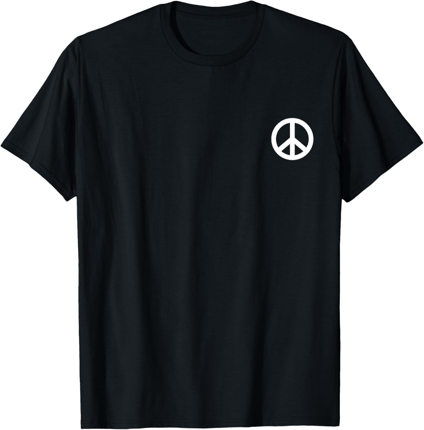 Hippie Peace Sign Costume Cool Men Women Symbol Hippy T-Shirt - T-Shirt | Black