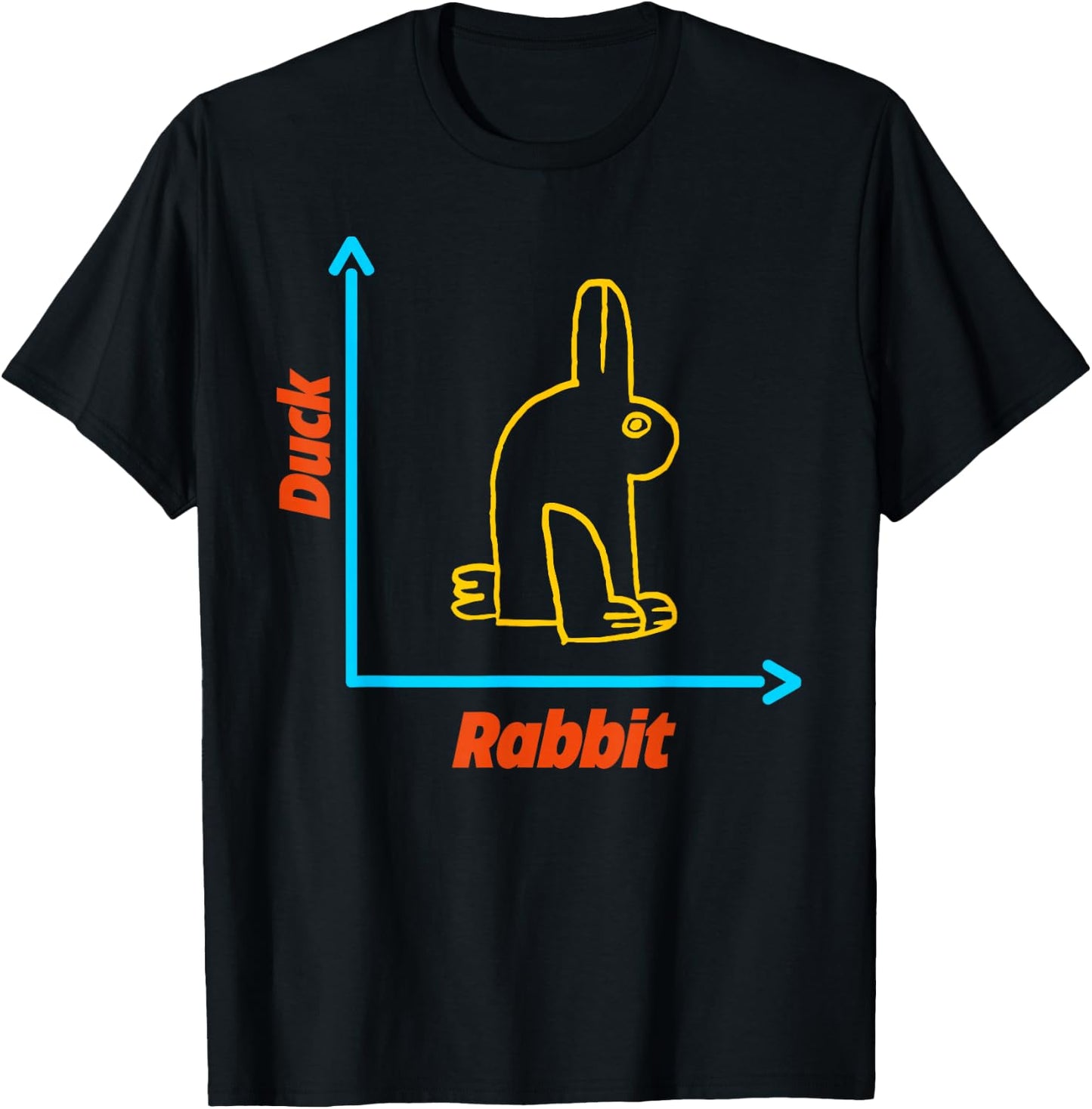 Wittgensteins Rabbit Duck Illusion Physics Nerd Math Geek T-Shirt - T-Shirt | Black